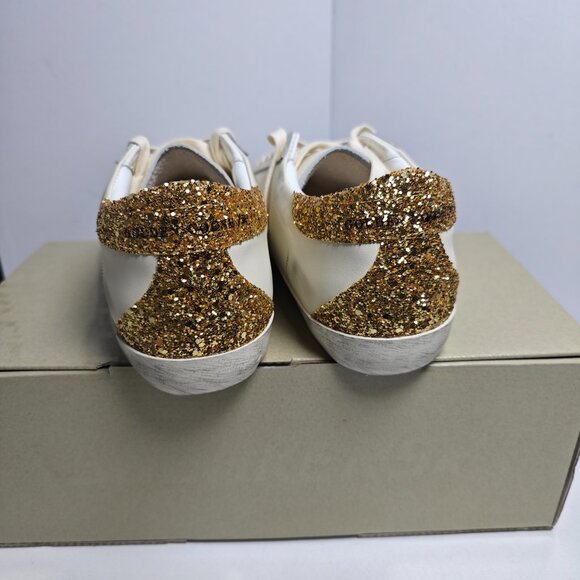 Golden Goose Superstar Sneakers - Gold Glitter Star Edition - Picture 5 of 5